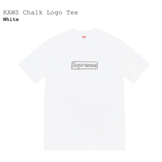 Supreme KAWS Chalk Logo Tee