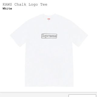 シュプリーム(Supreme)のsupreme KAWS Chalk Logo Tee(Tシャツ/カットソー(半袖/袖なし))