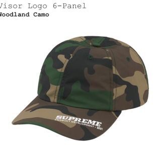 シュプリーム(Supreme)のsupreme Visor Logo 6-Panel Woodland Camo(キャップ)