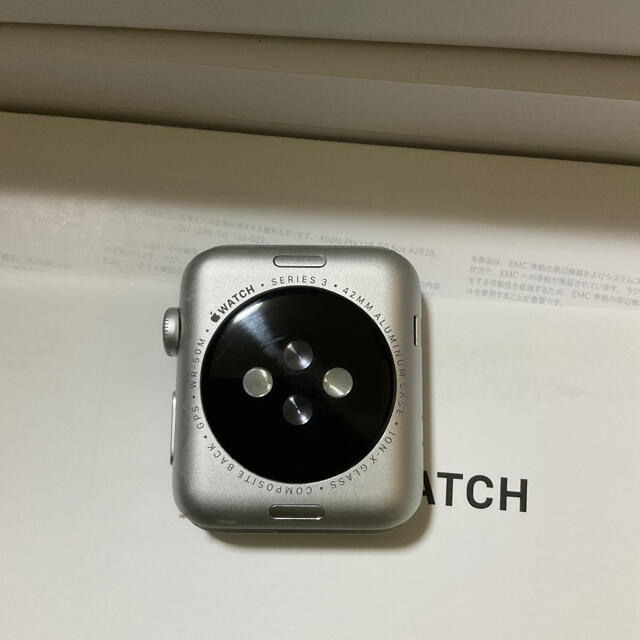 Apple Watch(アップルウォッチ)の今日までApple Watch Series3 42mm GPS シルバーアルミ メンズの時計(腕時計(デジタル))の商品写真