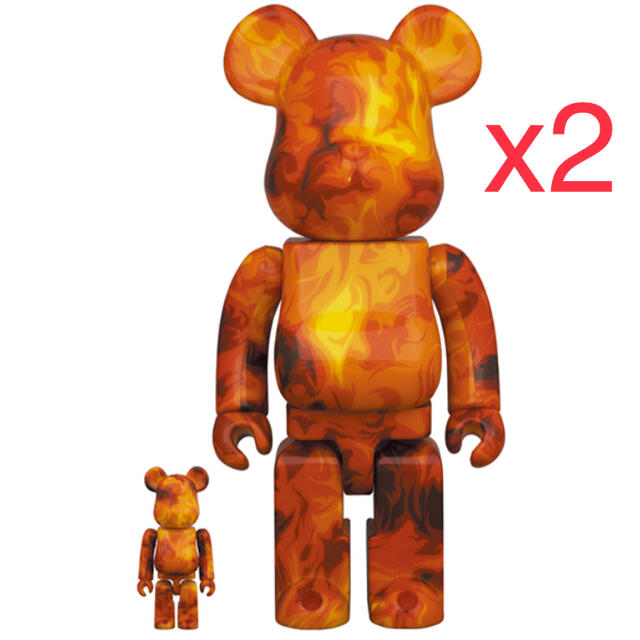 Bearbrick SSUR Fire 400% & 100%