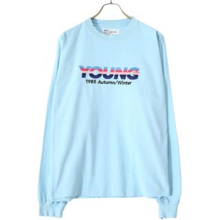 サンシー(SUNSEA)のdairiku 刺繍T  youth blue YOUNG 21AW(Tシャツ/カットソー(七分/長袖))