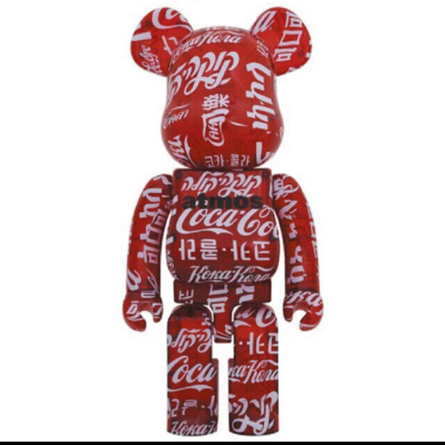 BE@RBRICK atmos × Coca-Cola CLEAR RED