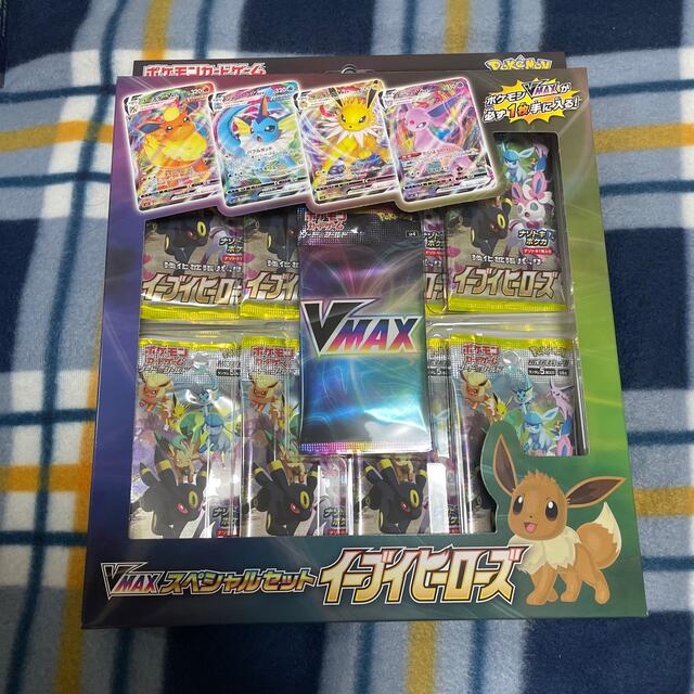 ポケモン(ポケモン)の【新品・未開封】強化拡張パックイーブイヒーローズ 5箱＋VMAXスペシャルセット エンタメ/ホビーのアニメグッズ(カード)の商品写真