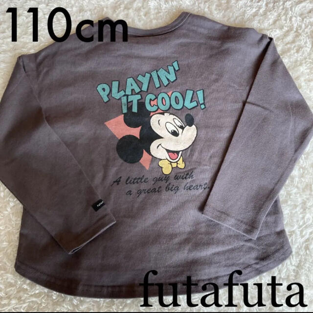 futafuta(フタフタ)のfutafuta フタフタ　ミッキーバックプリントＴ　110cm キッズ/ベビー/マタニティのキッズ服男の子用(90cm~)(Tシャツ/カットソー)の商品写真