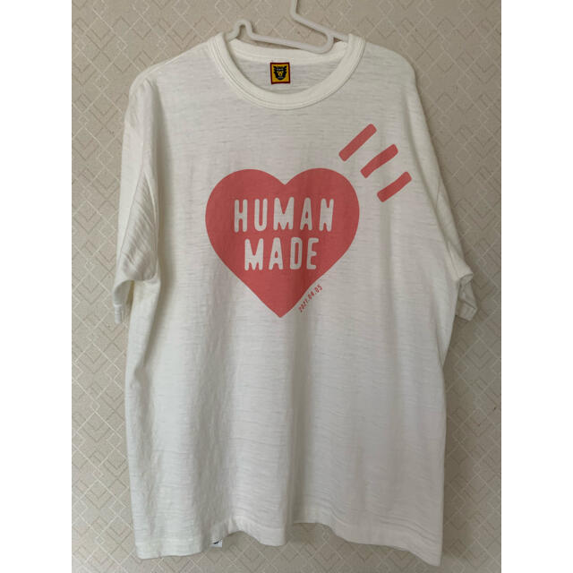human made ハートロゴTシャツ ピンク
