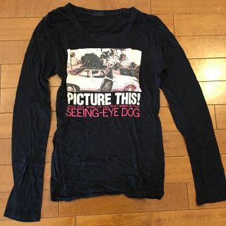 マウジー(moussy)の処分価格　moussy マウジー ロングTシャツ ブラック Sサイズ 中古(Tシャツ(半袖/袖なし))