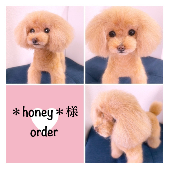 honey*様❁オーダー画面❁❁❁羊毛フェルト❁トイプードル