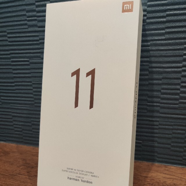 美品 mi11 5g 8g 128gb  xiaomi　ブラック スマホ/家電/カメラのスマートフォン/携帯電話(スマートフォン本体)の商品写真