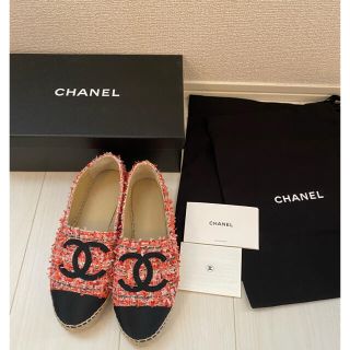 シャネル(CHANEL)のシャネル♡2021 春夏　新作　完売　エスパドリュ　ツイード　36 新品(その他)