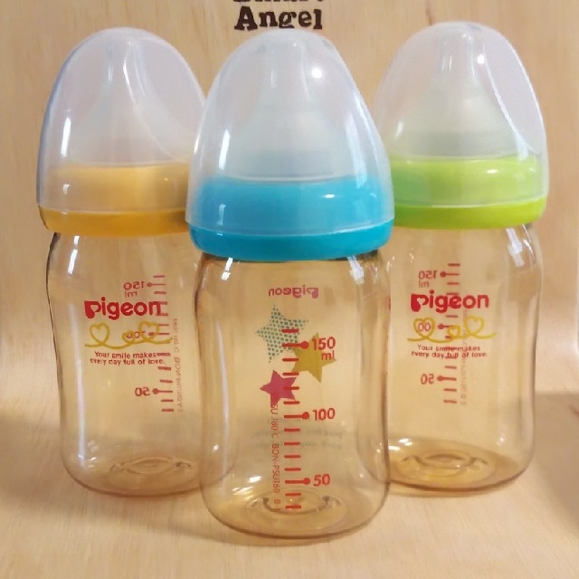 Pigeon(ピジョン)のピジョン 哺乳瓶 プラスチック 160ml 3本セット キッズ/ベビー/マタニティの授乳/お食事用品(哺乳ビン)の商品写真