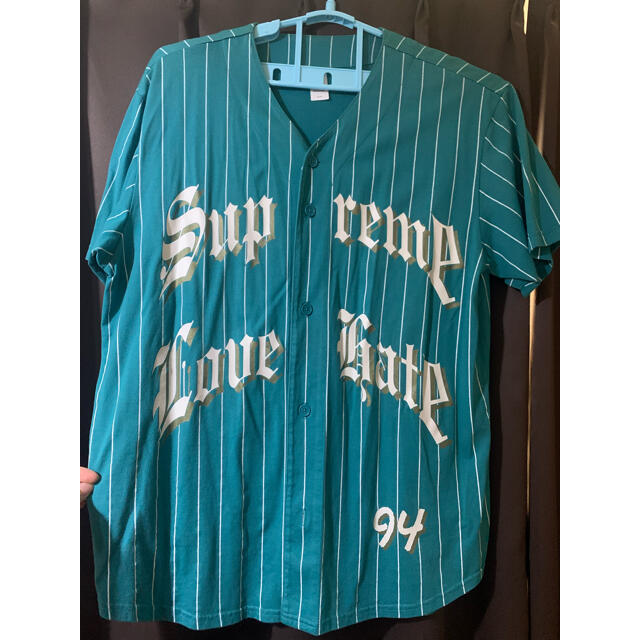 Supreme Love Hate Baseball Jersey L