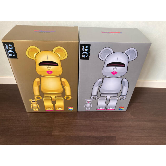 BE@RBRICK SORAYAMA × 2G GOLD SILVER セット