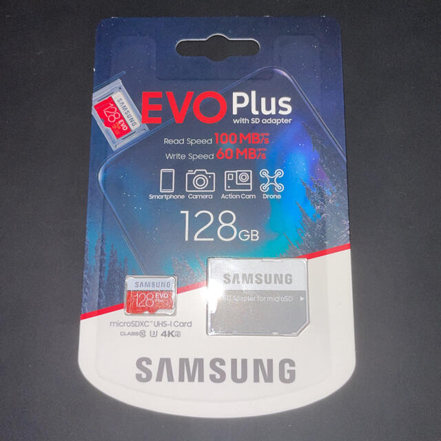 SAMSUNG(サムスン)のサムスン EVO Plus microSD マイクロSD 128GB スマホ/家電/カメラのPC/タブレット(PC周辺機器)の商品写真