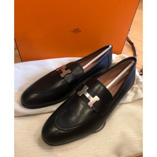 エルメス(Hermes)の【大人気】エルメス パリ モカシン レディース 37(ローファー/革靴)