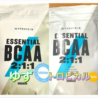 マイプロテイン(MYPROTEIN)のBCAA 250g トロピカル味 ゆず味 各1個セット マイプロテイン bcaa(アミノ酸)