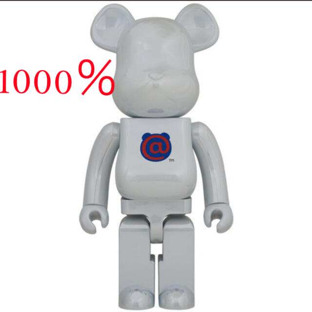 BE@RBRICK 1st MODEL WHITE CHROME 1000％