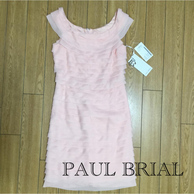 PAUL BRIAL ドレス ピンク ティアードワンピース 新品結婚式
