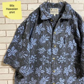 コロンビア(Columbia)の90s 古着 コロンビア アロハシャツ 柄シャツ ビッグシルエット ゆるだぼ(シャツ)