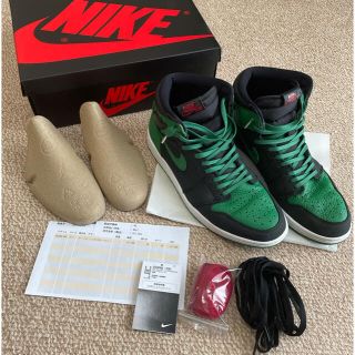 ナイキ(NIKE)のaj1  27.5 パイングリーン(スニーカー)