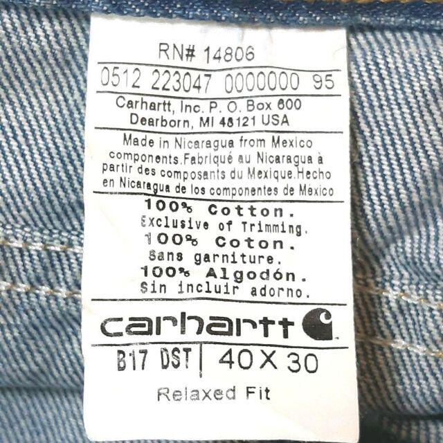 carhartt(カーハート)のカーハートCarharttRELAXED FIT W40 ビッグデニムバギー メンズのパンツ(デニム/ジーンズ)の商品写真