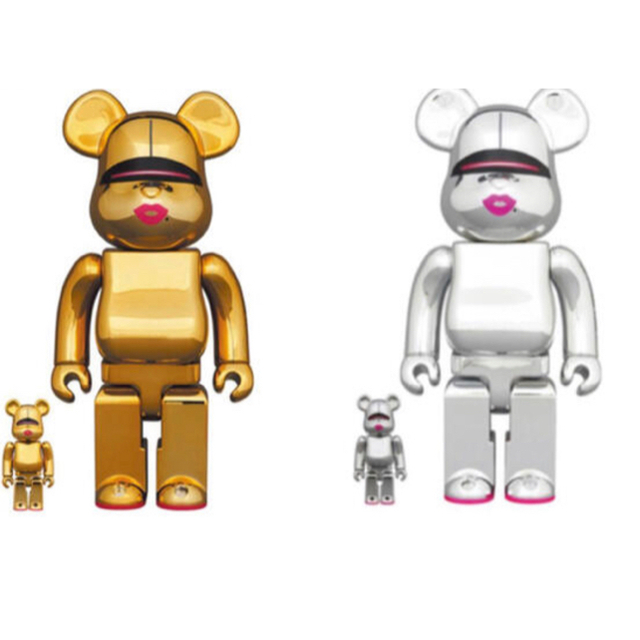 MEDICOM TOY(メディコムトイ)のBE@RBRICK SORAYAMA × 2G GOLD SILVER セット エンタメ/ホビーのフィギュア(その他)の商品写真