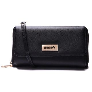 本日限定❗️【商品】LUBYLOVY ショルダー付き長財布★ブラック(財布)