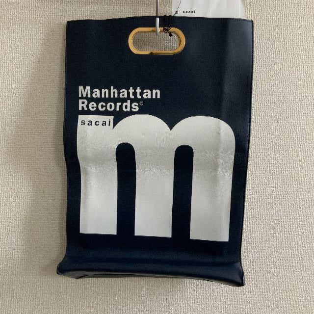 Sacai Manhattan records クラッチバッグ ネイビー