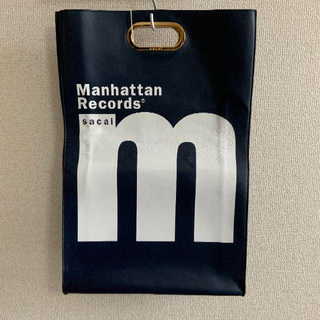 正規激安 sacai Manhattan records ショッパーバッグ 紺 - クラッチ 