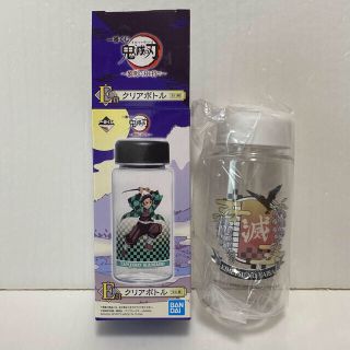 【鬼滅の刃】一番くじ　クリアボトル　滅　かすがいがらす　鎹鴉　藤の花(キャラクターグッズ)