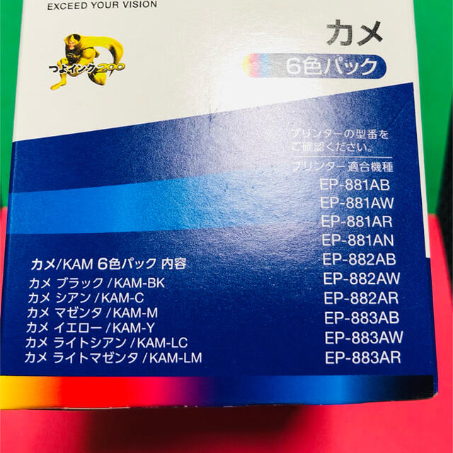 インク エプソン 純正 カートリッジ インクカートリッジカメ 6色パック インクの通販 by ペイ's shop｜ラクマ