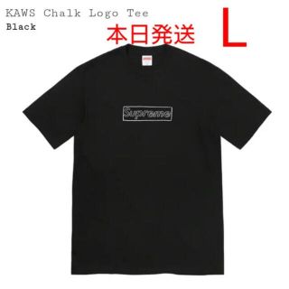 シュプリーム(Supreme)のKaws Chalk Logo Tee supreme カウズ　L(Tシャツ/カットソー(半袖/袖なし))