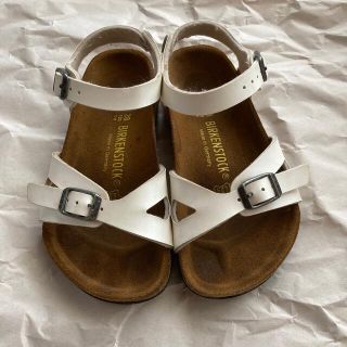 ビルケンシュトック(BIRKENSTOCK)の⭐︎最終お値下げ⭐︎ BIRKENSTOCK RIO 18cm ホワイト(サンダル)