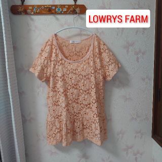 ローリーズファーム(LOWRYS FARM)のローリーズファーム（LOWRYS FARM）総レース　トップス　夏物(カットソー(半袖/袖なし))