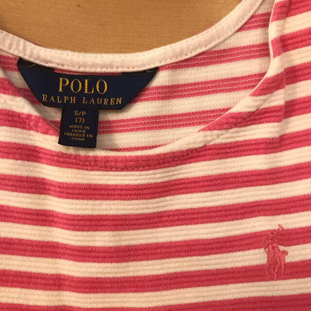 POLO RALPH LAUREN(ポロラルフローレン)のラルフローレン ピンク　ワンピース　130 キッズ/ベビー/マタニティのキッズ服女の子用(90cm~)(ワンピース)の商品写真