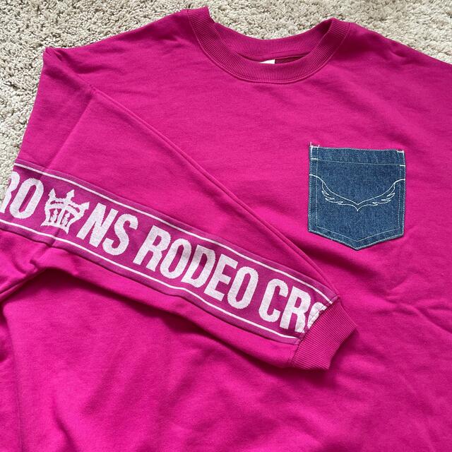 RODEO CROWNS(ロデオクラウンズ)のRODEO♛CROWNS　ロゴテープトップス レディースのトップス(トレーナー/スウェット)の商品写真