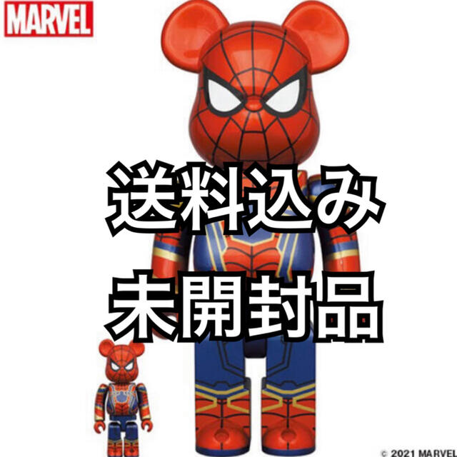 BERBRICKBE@RBRICK IRON SPIDER 100%/400% ベアブリック