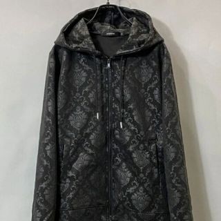 ジャックローズ(JACKROSE)のJACKROSE　ダマスクソウガラパーカー　ジップアップパーカー新品未使用(パーカー)