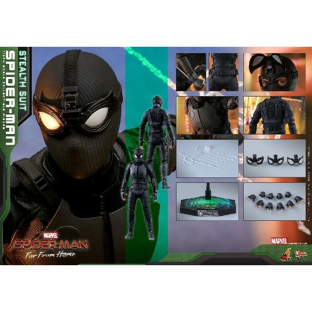 MARVEL(マーベル)の【新品未使用品】ホットトイズ スパイダーマンステルススーツ版 ナイトモンキー エンタメ/ホビーのフィギュア(アメコミ)の商品写真