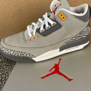 ナイキ(NIKE)のジョーダン3 レトロ クール グレー 27.5 AIR JORDAN 3(スニーカー)