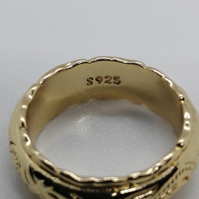 リング　ハワイアンジュエリーデザインリング　シルバー９２５ ゴールド 13号 レディースのアクセサリー(リング(指輪))の商品写真