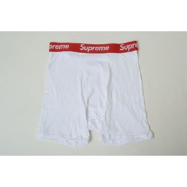 Supreme(シュプリーム)の☆SUPREME HANES ボクサーパンツ 白S 新品 1枚 バラ 売専用 メンズのアンダーウェア(ボクサーパンツ)の商品写真