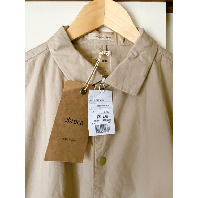 【Sanca】サンカ タイプライターコート(新品) メンズのジャケット/アウター(モッズコート)の商品写真