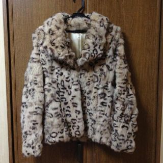 エモダ(EMODA)のEMODA♡ヒョウ柄ファーコート(毛皮/ファーコート)