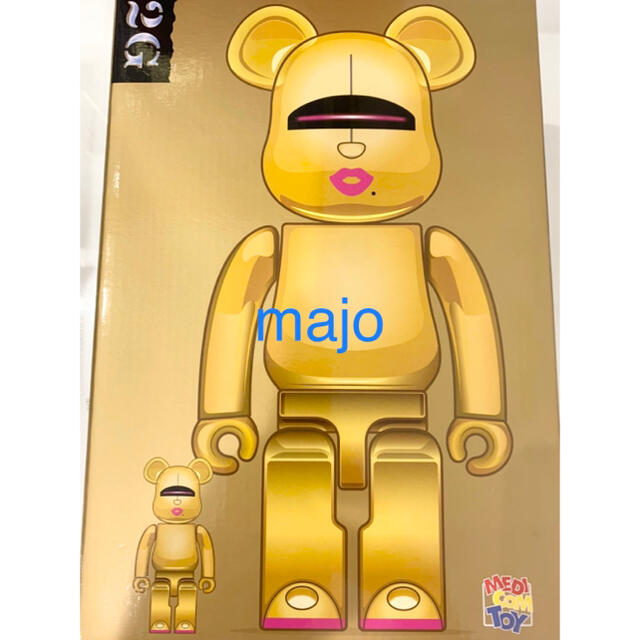 MEDICOM TOY(メディコムトイ)のBE@RBRICK SORAYAMA 2G GOLD Ver 100％ 400％ エンタメ/ホビーのフィギュア(その他)の商品写真