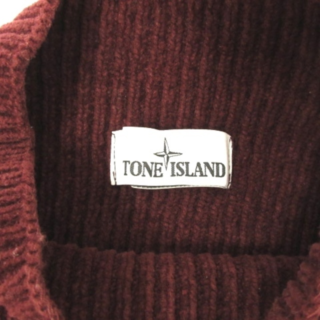 STONE ISLAND(ストーンアイランド)のストーンアイランド セーター ニット ハイネック パッチ 赤 レッド S メンズのトップス(ニット/セーター)の商品写真