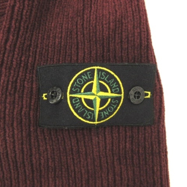 STONE ISLAND(ストーンアイランド)のストーンアイランド セーター ニット ハイネック パッチ 赤 レッド S メンズのトップス(ニット/セーター)の商品写真