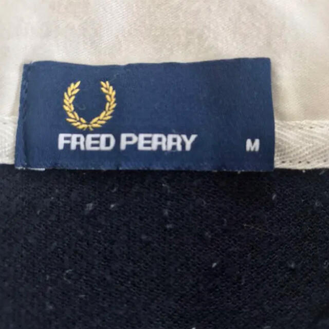 FRED PERRY(フレッドペリー)の90s FRED PERRY フレッドペリー ロゴ刺繍 半袖 ポロシャツ　M メンズのトップス(ポロシャツ)の商品写真