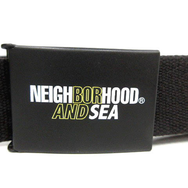 NEIGHBORHOOD(ネイバーフッド)のネイバーフッド ウィンダンシー NHWDS A-BELT ベルト ロゴ 黒 メンズのファッション小物(ベルト)の商品写真