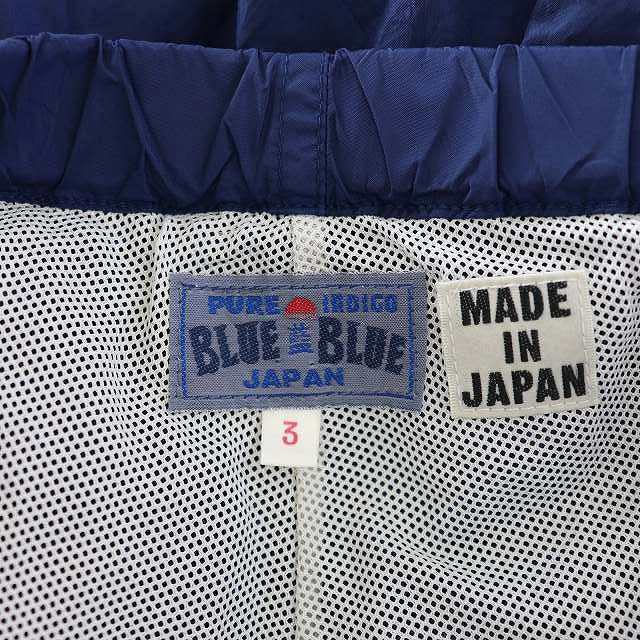 BLUE BLUE(ブルーブルー)のブルーブルー BLUE BLUE パンツ ハーフ ショート イージー 3 紺 メンズのパンツ(ショートパンツ)の商品写真